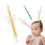 Baby Toothbrush Set (4 Pack) by BOLOLO, Infant Training Tooth Brush Age 0-2, BPA Free, Safety Cover Design(Multi)
