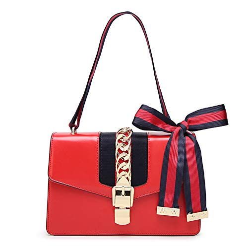 Beatfull Mini Handbags for Women, Fashion Shoulder Bag Cross Body Bag with a Bow Tie (Red)