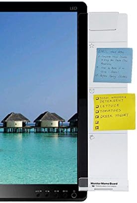 Computer Monitor Message Boards Acrylic Memo Pad A4 Paper Clip for Sticky Notes Right