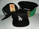 Los Angeles Dodgers BLACK Snapback Hat Authentic Cap American Needle MLB