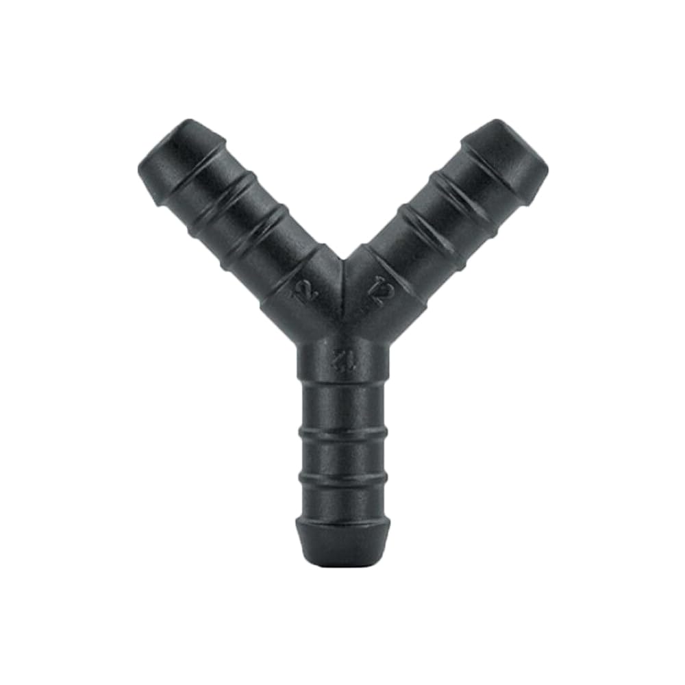 UKCABLE-TIES 2X Y-Piece Splitter Connector Hose Tube Pipe 3-Way Fuel Air Water Pipe Connector Joiner (Size: 12mm - (PJ40))