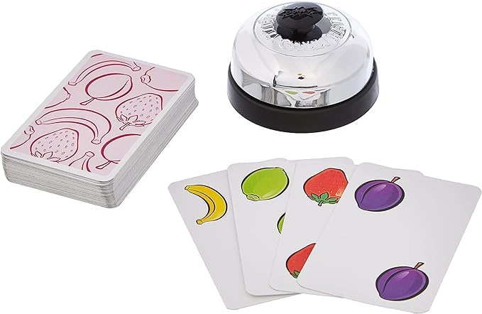 SuperHeated Neurons Ring A Ding: Halli Galli | 2-6 Players | Official Version | English, Arabic and French Language | Ages 5+ | Board Game | Original Made In China