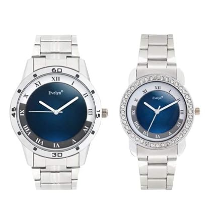 Analog Stainless Steel Watches for Lovely Couple -Eve-654-657