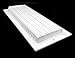 16 inch w x 6 inch h Adjustable AIR Supply Diffuser - HVAC Vent Cover Sidewall or Ceiling - Grille Register - High Airflow - White [Outer Dimensions: 17.75 inch w X 7.75 inch h]