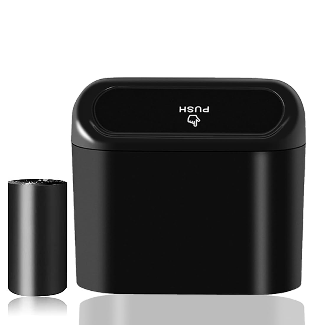 Photo 1 of **MISSING TRASH BAGS** SGLRT Car Trash Can Bin with Lid - Universal Vehicle Mini Leakproof Garbage Can Bin with 20pcs Trash Bags Can Organizer Storage for Front Back Seat Accessories for Auto Office Bedroom Home(Black)LPNO373558931
