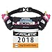 Fitletic Hydration Running Belt With Water Bottles For Men & Women – 2 Quick Flow 8oz Running Water Bottles, Patented Bounce Free Design, Water Resistant Pouch Fits All Phones – Hydra 16