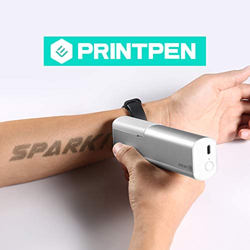 EVEBOT PrintPen, Portable Printer for All Materials and Surfaces. Hand-held Mini Printer, Inkjet Printers Handheld Printer for DIYing,Code Printing,Maker Projects, Tattoos, etc.