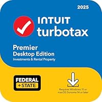 TurboTax Premier Desktop Edition 2025, Federal & State Tax Return [PC/Mac Download]