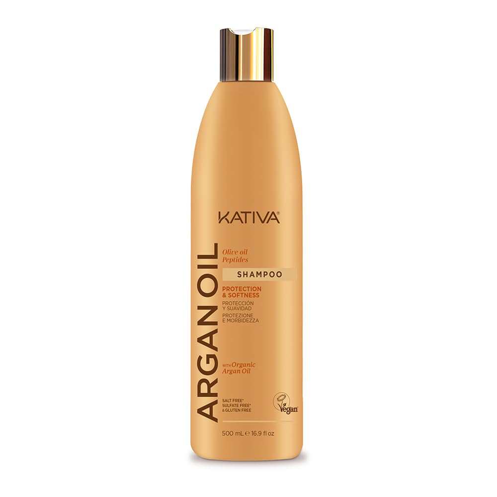 KATIVA Argan Oil Shampoo (P9001285), Single, 500 Mililitres