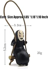 NC No Face Man Car Hanging Ornament Cute Anime Rearview Mirror Pendant view 2