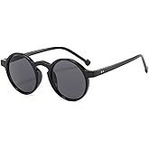 Xpectrum Lightweight Unisex Small Round Sunglasses Hippie Circular Plastic Retro Lennon Boho Glasses