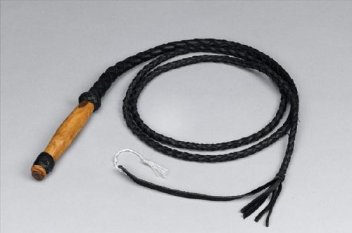 Premium Leather Bull Whip 4 foot