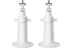 OLAIKE Smart Home Adjustable Indoor/Outdoor Metal Wall Mount (2 Pack) for Ring Stick Up Cam Wired/Battery & Indoor Cam, Arlo Pro/Pro 2/Pro 3/Pro 4/Ultra, Eufy Cam E / 2 / 2C, Wyze Pan v3, White