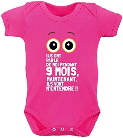 Ils Ont Parle De Moi Pendant 9 Mois Bodies Humour Body Bebe Rigolo 0 3 Mois Fushia Fantaisie Vetements Centroarco Com