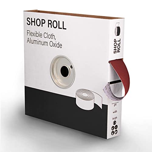 VSM 332660 Abrasives 1-1/2" X 50 Yard 150 Grit Aluminum Oxide Cloth Roll, Very Fine Grade, F Weighted Backing,Brown
