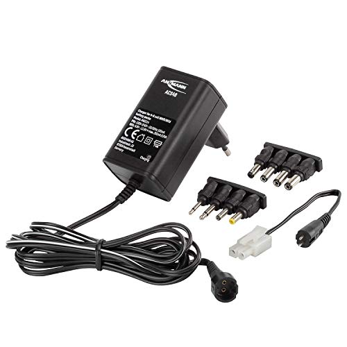 Ansmann-Akkupack-Ladegeraet-ACS-48-Akkuladegeraet-fuer-4-8-Zellen-NiMH-Akkus-RC-Ladegeraet-mit-8-Steckdosen-und-Tamiya-Adapter-zum-Laden-von-Modellbatterien-Akkus-Schwarz
