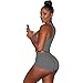 OVERMAL Women 2 Piece Set Sleeveless Split Casual Short Pants Casual Outfit Sportswear (L, Gray)
