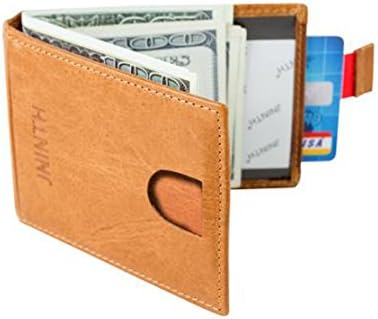 RFID Front Pocket Wallet - Minimalist Wallets Leather Slim Wallet Money Clip