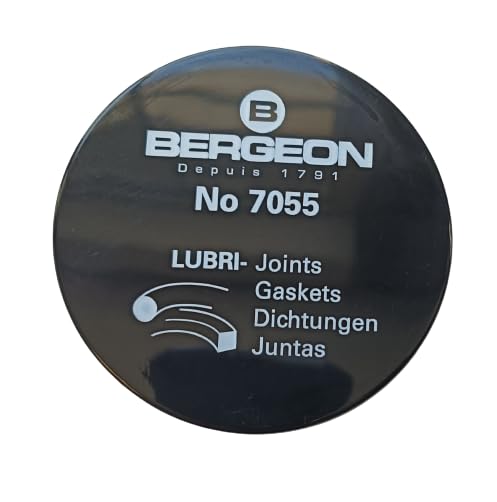 KD89 Bergeon 7055 Lubricant Box with Impregnated Foam for O-Ring or Flat Seals up to 60 mm, Black