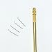 Bluple 1pc Brass Holder and 4pcs Different Size Ventilating Needles (1-1, 1-2, 2-3, 3-4) for Wigs Making (Needles Kit,