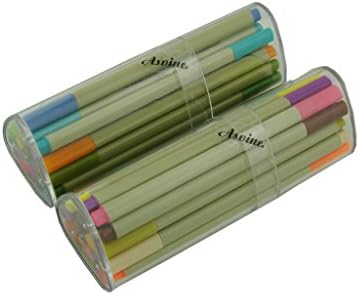Asinve Set of 48 colors Fineliner Pens (No Duplicates ) ,Drawing Pen, Water Based Gel Ink Colored Pens, Fine Point 0.3mm Markers Pen