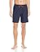 BOSS HUGO BOSS Men's Orca Solid Swim Trunk, Navy/Orange, Large