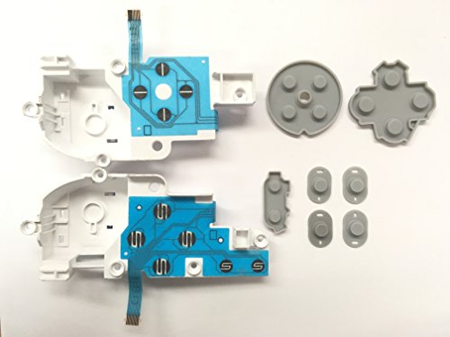 Nintendo Wii U Gamepad Button Casing L + R Ribbon Cables and Switches ABXY With Silicone Connector