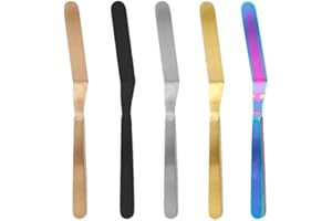 Stainless Steel Icing Spreader, 8-Inch Offset Baking Spatula with Comfortable Polished Handle for Cake Decorating, Frosting a