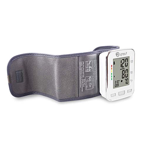 Lightstuff Easy Digital Blood Pressure Monitor: FDA-Approved, Portable Wrist-Cuff for Dependable, Painless BP Monitoring at Home