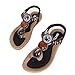 Nevera Shoes Ladies Flip-Flops Bohemian Elastic Strappy Thong Ankle Strap Sandals for Women