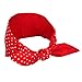 Sea Team Cotton Headband Bows Red with White Polka Dots Double Wide Headwrap Cotton Head Band (36.6