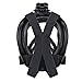 Snorkel Mask with 180° Full Panoramic View Anti-Fog, Anti-Leak with Adjustable Head Straps and longer Snorkeling Tube Larger Viewing Area for Adults and Youth (Black, L-XL)