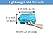 Ultralight Sleeping Pad, Inflating Camping Mattress w/Air Pump Dry Sack Bag - Compact Lightweight Camp Mat, Inflatable Backpacking Gear as Tent Pads, Hammock Mats for Travel, Hiking, Sleep (Teal Blue)