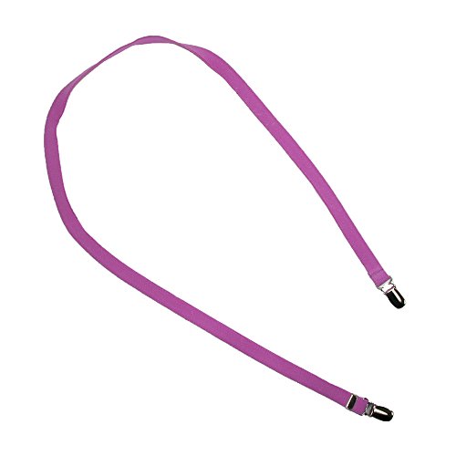 CTM Kids' Elastic 1/2 Inch One Piece Adjustable Mitten Clips, Bright Purple