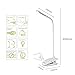 HandAcc Clip Desk Lamp Dimmable LED USB Reading Light with Sturdy Gooseneck for Desk, Bed Headboard and Computers(White)