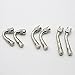 Dsycar 45 Degree 90 Degree 135 Degree Brass Valve Stem Extension - Set of 6 (Silver)