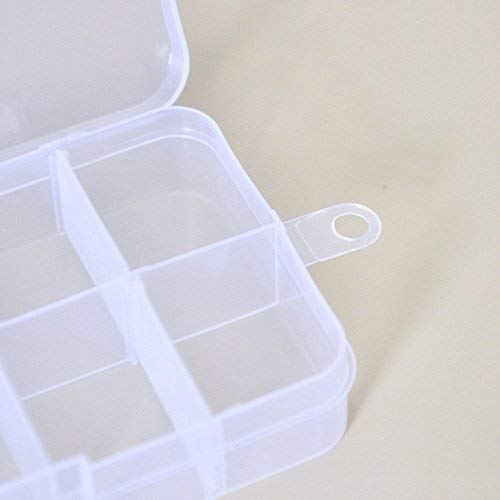Lautechco® 10Pcs 10 Grids Storage Box Adjustable Grid Plastic Case Guitar Picks Accessories Container - Thumbnail 4