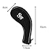 Aeola Golf Club Headcovers, Zipper headcovers for Golf Clubs Iron Covers with Interchangeable Number Tag, Black - 10Pcs