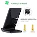 Fast Wireless Charger,QI Fast Wireless Charging Pad Stand Built-in Cooling Fan for iPhone X,iPhone 8,iPhone 8 Plus and Samsung Galaxy Note 8, S8, S8 Plus, S7, S7 Edge, S6 Edge Plus, Note5