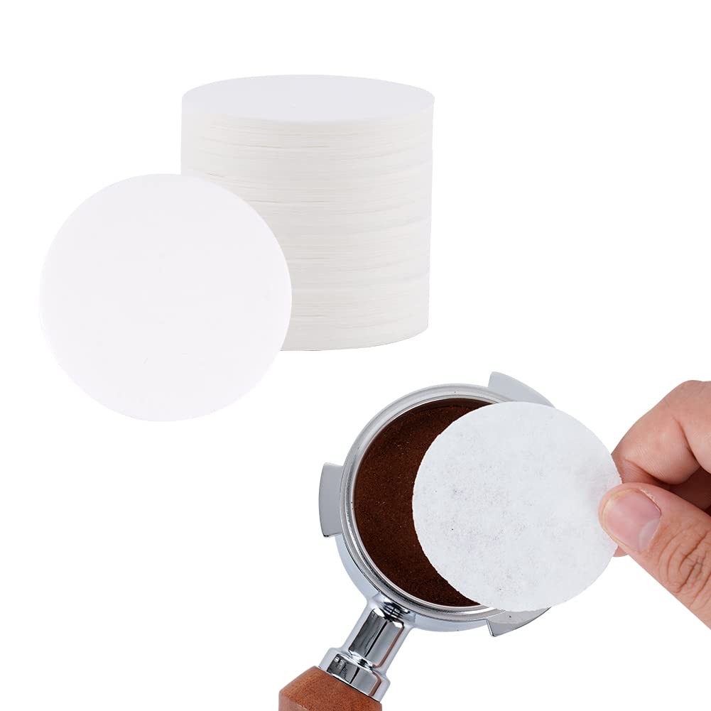 Photo 1 of watchget 55mm Espresso Paper Filters - 500 Pcs Disposable Unbleached Coffee Filter Papers, Coffee Puck Screen Portafilter Filters for 58mm Portafilter Baskets and Espresso Machines