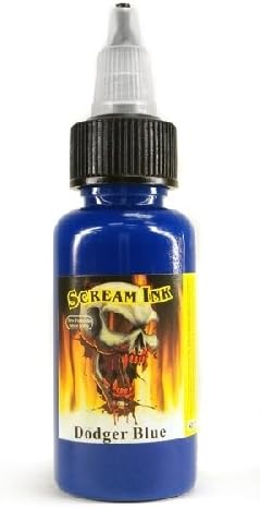 SCREAM Tattoo Ink 2-oz -DODGER BLUE- Tattoo Supplies