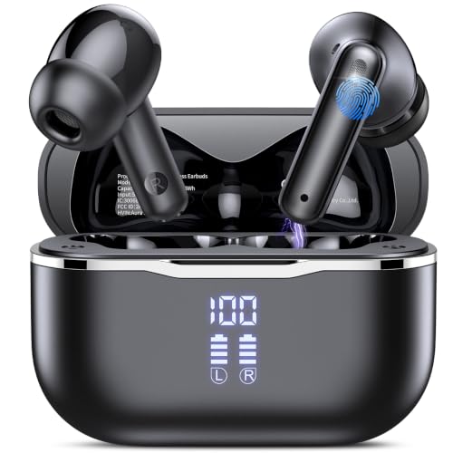 Csasan Bluetooth-Kopfhörer mit Adaptives Noise Cancelling in Echtzeit, 60H