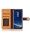 Galaxy Note 8 Case, Crosspace Galaxy Note 8 Wallet Case PU Leather Retro Flip Cover 2-in-1 Classic Protective Magnetic Detachable Shell with Credit Card Holder for Galaxy Note 8-Brown