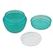 Beauticom 12 Pieces 50G/50ML Teal Color Frosted Container Jars with Inner Liner for Lotion, Toners, Lip Balms, Makeup Samples - BPA Free