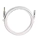 Super HD 3.5mm Aux Stereo Audio Extension Cable Male to Female Type 24K Gold Plated Step Down Design Metal Connectors with High Purity OFC Conductor White-8Feet