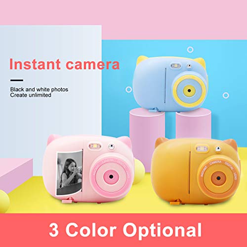 Instant Print Camera for Kids Camera Toys with WiFi + Printer Paper + Color Brush + Painting Book,Carrying Case,Assorted Frames - Thumbnail 6