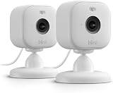 Blink Mini 2 Plug-in Smart Security Camera Twin Pack White