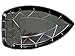 New Iron Heat Resistance Plastic Holder Stand Tray Ironing Dock Black Laundry