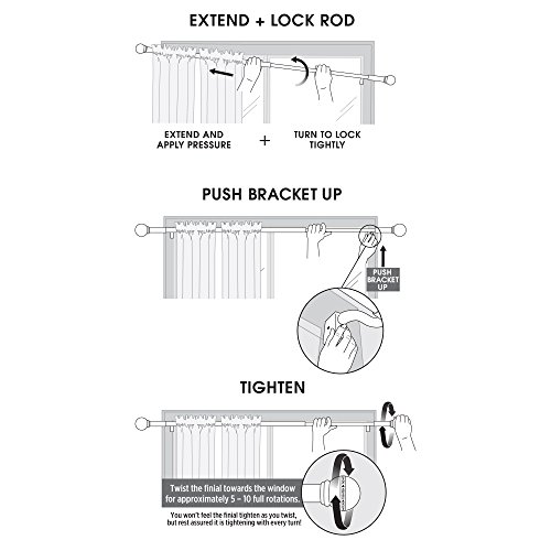 2 MAYTEX+Tension+Window+Curtain+Drapery