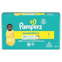 Pampers Baby Diapers - Swaddlers - Size 1, 32